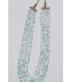Aquamarine Graduated Faceted Rondelle Necklace (5 Rows) 9x5- 5x3mm.- Item.11856