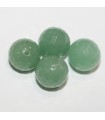 Trapano a sfera sfaccettato medio per orecchini in avventurina verde 10mm. (2 paia) Ref. 4591