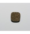 Cabochon carré Druzzy en agate (3 pièces) 13 mm.-Ref.463CB