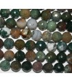 Indian Agate Faceted Round Beads 10mm.-Strand 40cm.-Item.5934