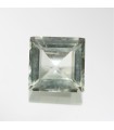 Prasiolite carrée à facettes (16,6 CT) 16 mm - Réf.7880