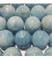 Aquamarin Ball 13-14mm -40cm Gewinde- Ref. 1777