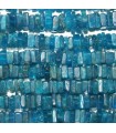 Blue Square Flat Apatito 5x2mm.-Gewinde 40cm.-Ref. 8358