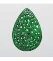 Green Jade Pendant  44x30mm.-Item.900JV