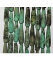 Chrysoprase Faceted Drop 40x10mm.-Strand 40cm.-Item.5786