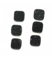 Druzy Agate Square Cabochon  ( 6 Pcs) 9.5mm.-Ref.438CB