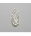 Carved Drop MOP Cabochon 36x15mm.-Ref.6664