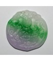 Jade asiatique multicolore 50x47mm-Ref.719MU