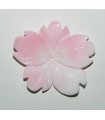 Natural Pink Shell Leaf Pendant 37-40mm.Approx.-Item.8861