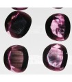 Cat s Eye Faceted  Oval Garnet Color Synthetic 23x25mm.-( 4 Pcs )-Ref.7386