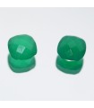Onyx vert carré facetté 1 paire 8 mm-Ref.053PE