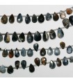 Pietersite Faceted Drop Beads 9x5mm.-Strand 21cm.-Item.10973